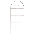 American Gardenworks Steel Cathedral Brown Trellis