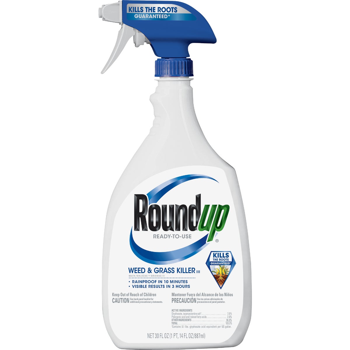 Roundup 30 Oz. Ready To Use Trigger Spray Weed & Grass Killer III