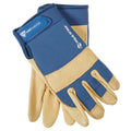 Boss Job Master Aqua Armor Men's XL Blue & Tan Leather Work Glove