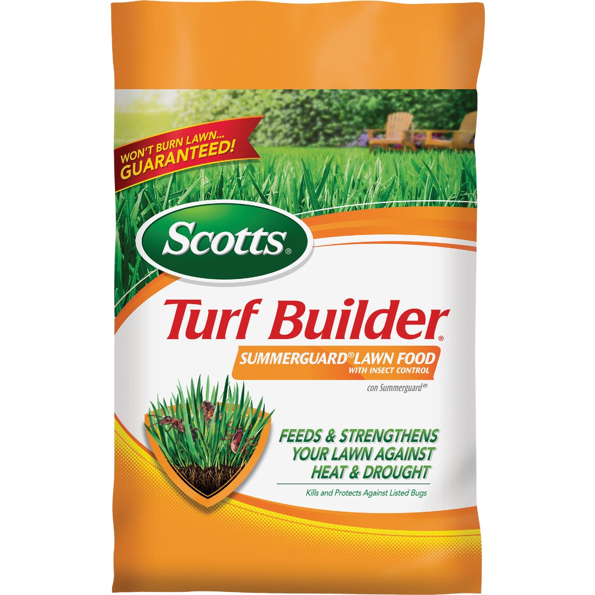 Scotts Turf Builder SummerGuard 40.05 Lb. 15,000 Sq. Ft. 20-0-8 Lawn Fertilizer with Insecticide