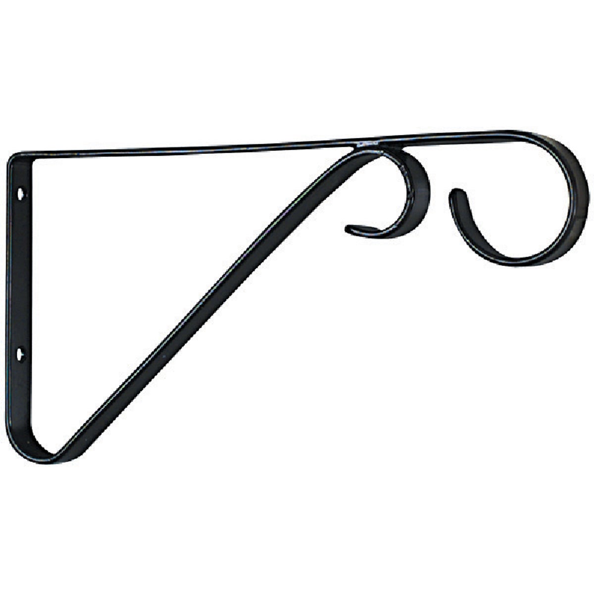 National 6 In. Black Steel Hanging Plant Bracket
