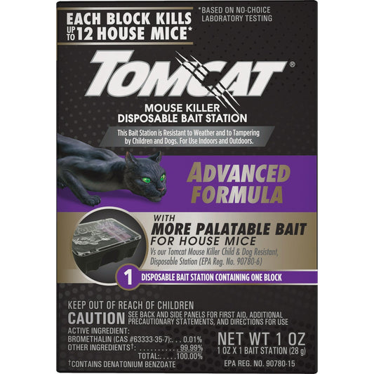 Tomcat Advanced Formula Disposable Mouse Bait Station