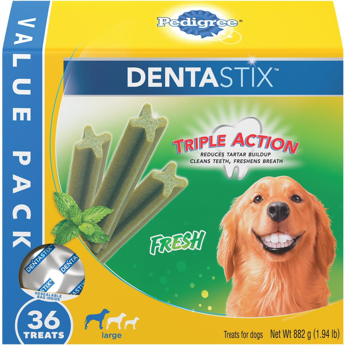 Pedigree Dentastix Large Dog Fresh Dental Dog Treat (36-Pack)