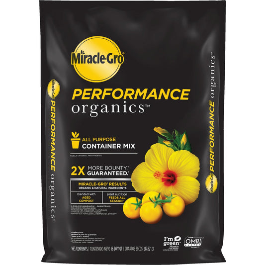 Miracle-Gro Performance Organics 16 Qt. 15-3/4 Lb. All Purpose Container Potting Soil