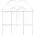 Best Garden 8 Ft. White Galvanized Wire Folding Fence