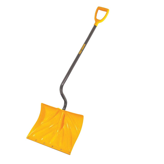 True Temper 18 In. Poly Snow Shovel with Steel Wear Strip and 40 In. Steel Handle