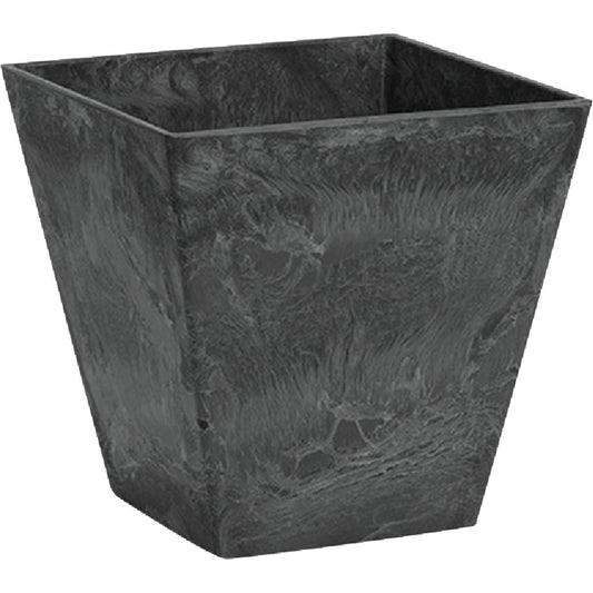 Novelty ArtStone Ella 8 In. W. x 8 In. H. x 8 In. L. Black Resin Planter