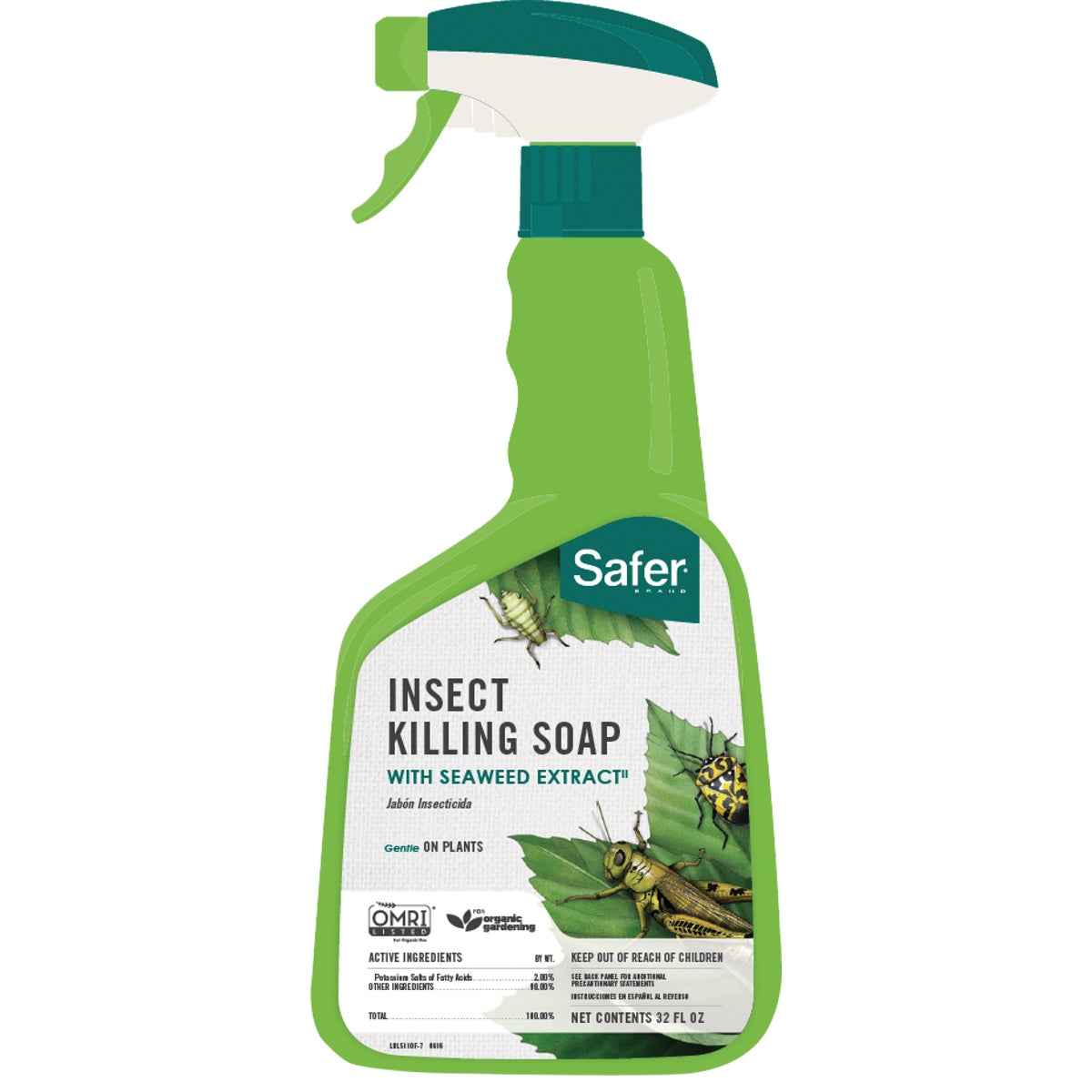 Safer 32 Oz. Ready To Use Trigger Spray Insecticidal Soap Insect Killer