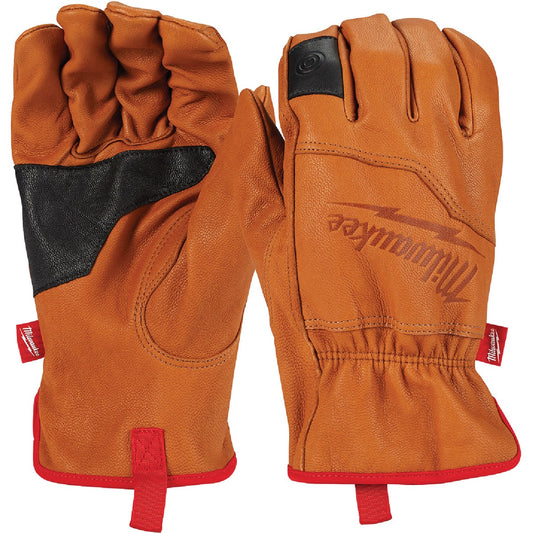 Milwaukee Men's XL Goatskin Leather Work Gloves