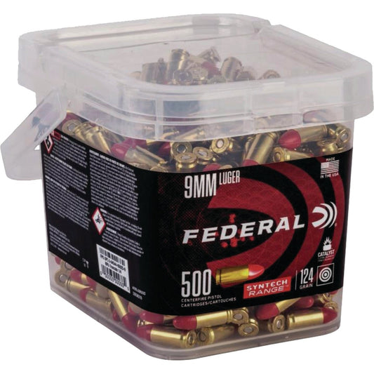 Federal American Eagle Syntech 9mm 124 Grain TSJ Centerfire Ammunition Cartridges