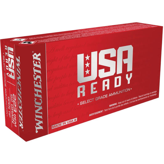 Winchester USA Ready .223 Rem 62 Grain Centerfire Ammunition Cartridges