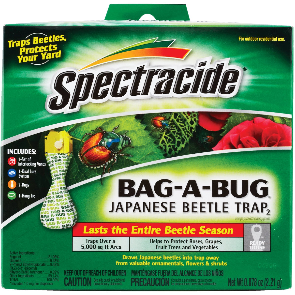 Spectracide Bag-A-Bug Reusable Outdoor Japanese Beetle Trap