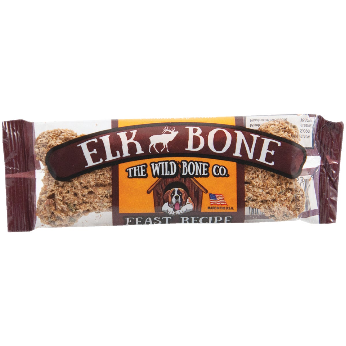 The Wild Bone Company Elk Bone Feast Jerky Dog Treat, 1 Oz.