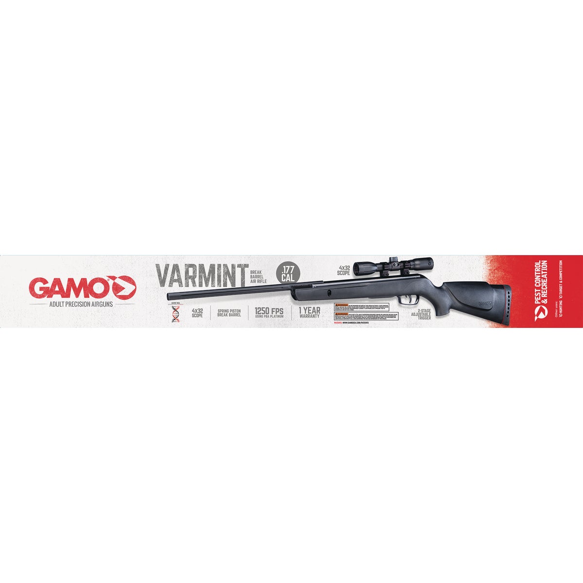 Gamo Varmint .177 Cal. Break Barrel Pellet Air Rifle