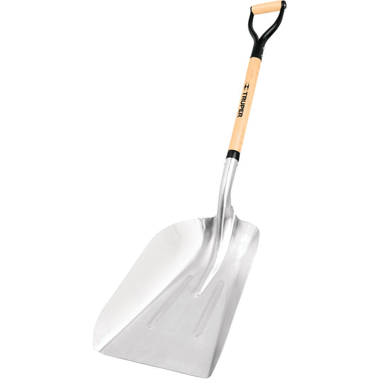 Truper Tru Pro #12 Steel 27 In. Wood D-Handle Aluminum Scoop Shovel