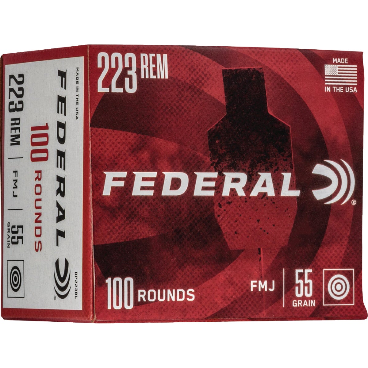 Federal American Eagle .223 Rem 55 Grain FMJ-BT Centerfire Ammunition Cartridges