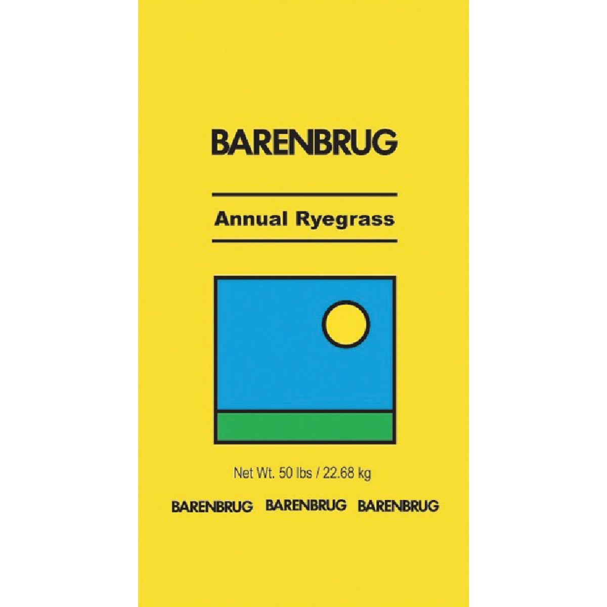 Barenbrug 50 Lb. 6250 Sq. Ft. Coverage 100% Annual Ryegrass Grass Seed