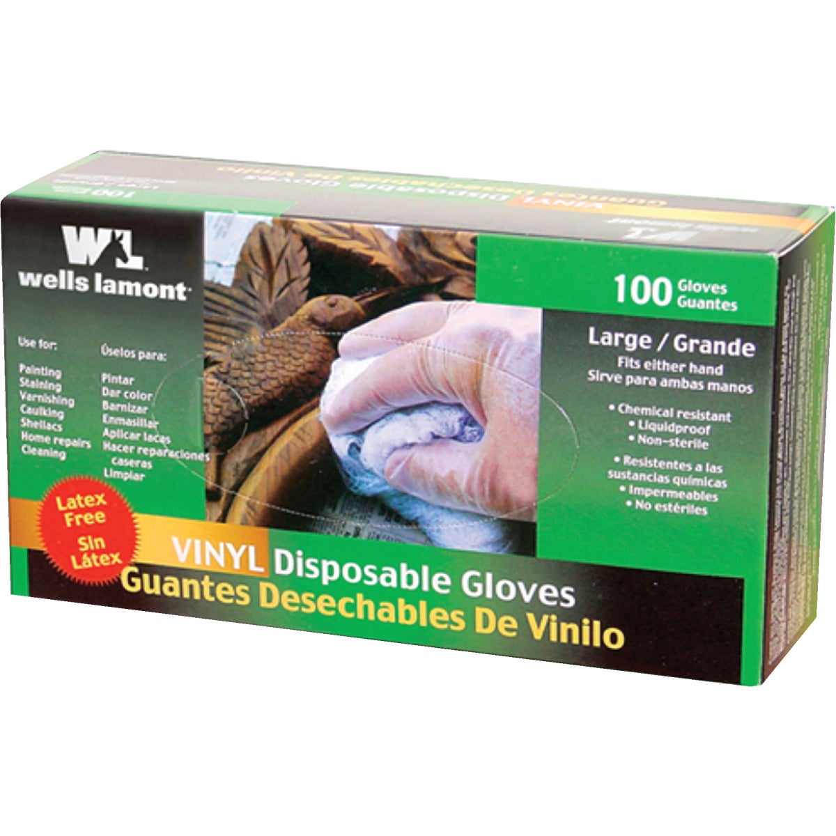 Wells Lamont Large Vinyl Disposable Glove (100-Pack)