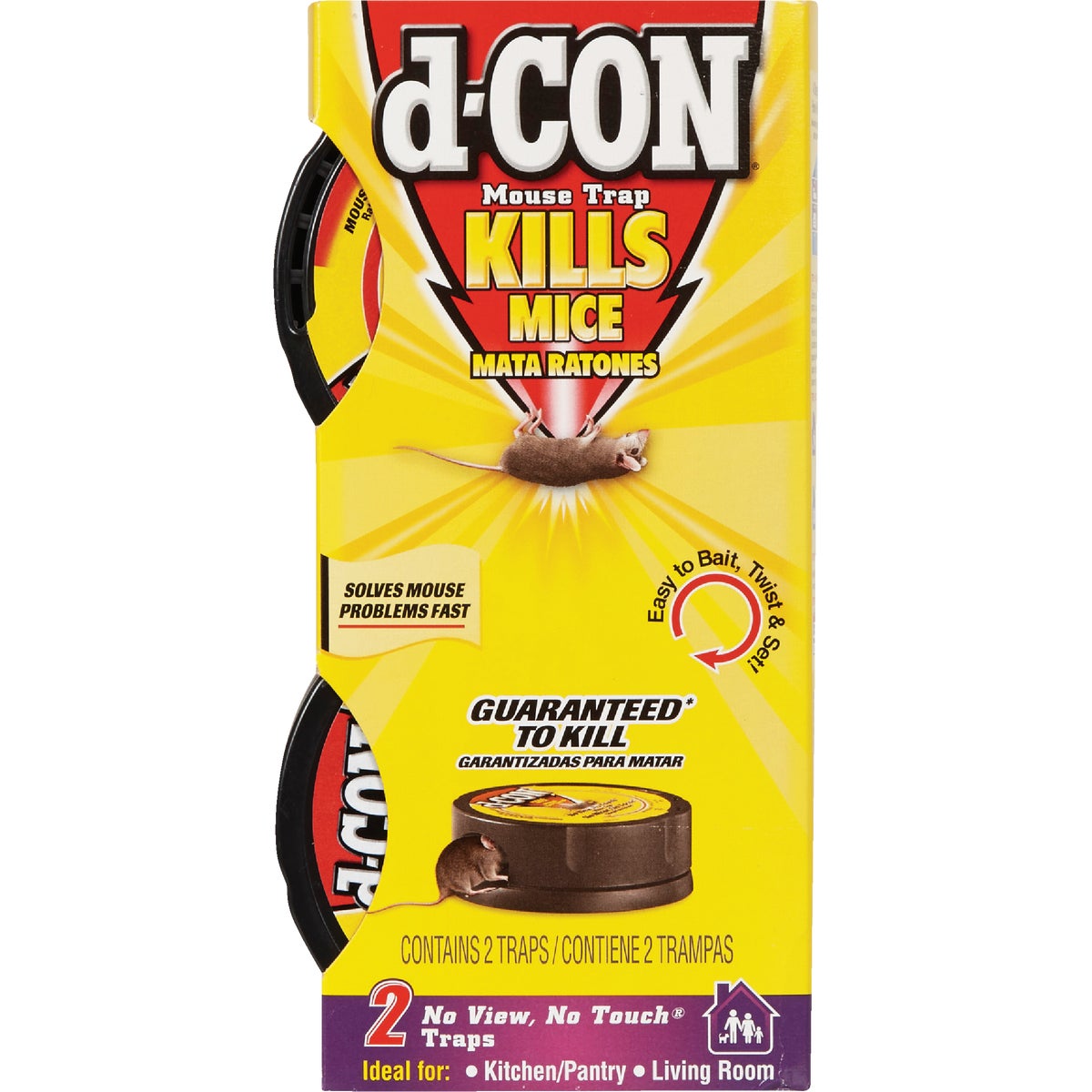 D-Con No View, No Touch Mechanical Mouse Trap (2-Pack)