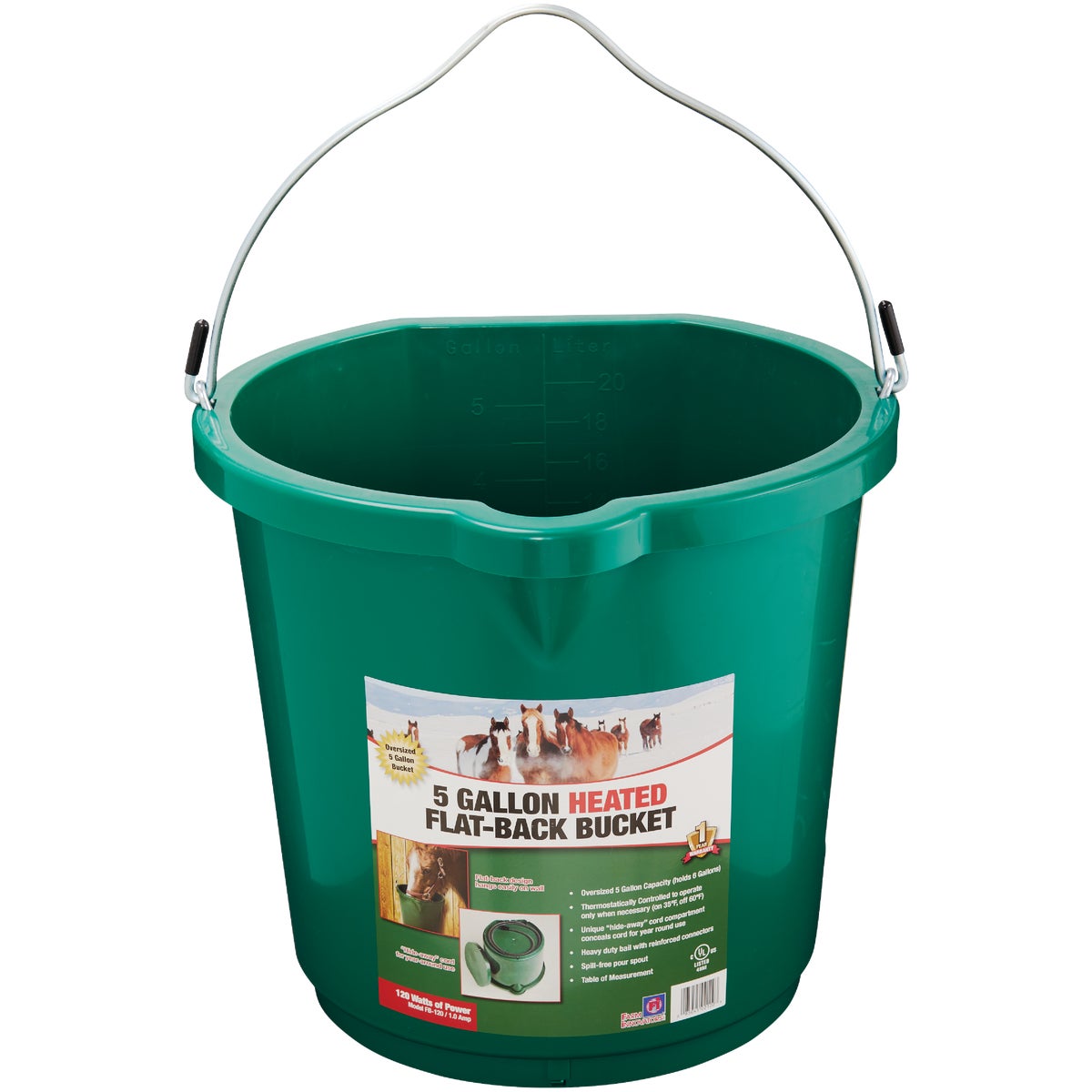 Farm Innovators 5 Gal. 130W 120V Heated Bucket