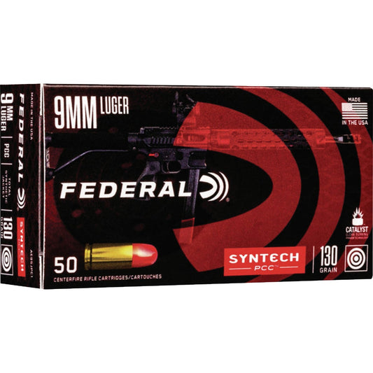 Federal American Eagle Syntech 9mm 130 Grain TSJ Centerfire Ammunition Cartridges