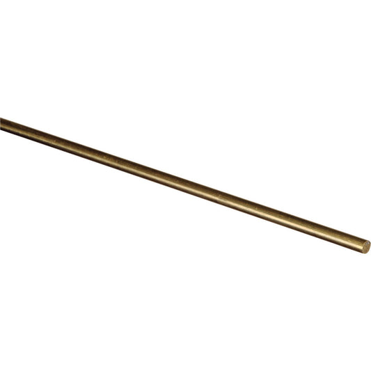 Hillman Steelworks Brass 1/8 In. X 3 Ft. Solid Rod