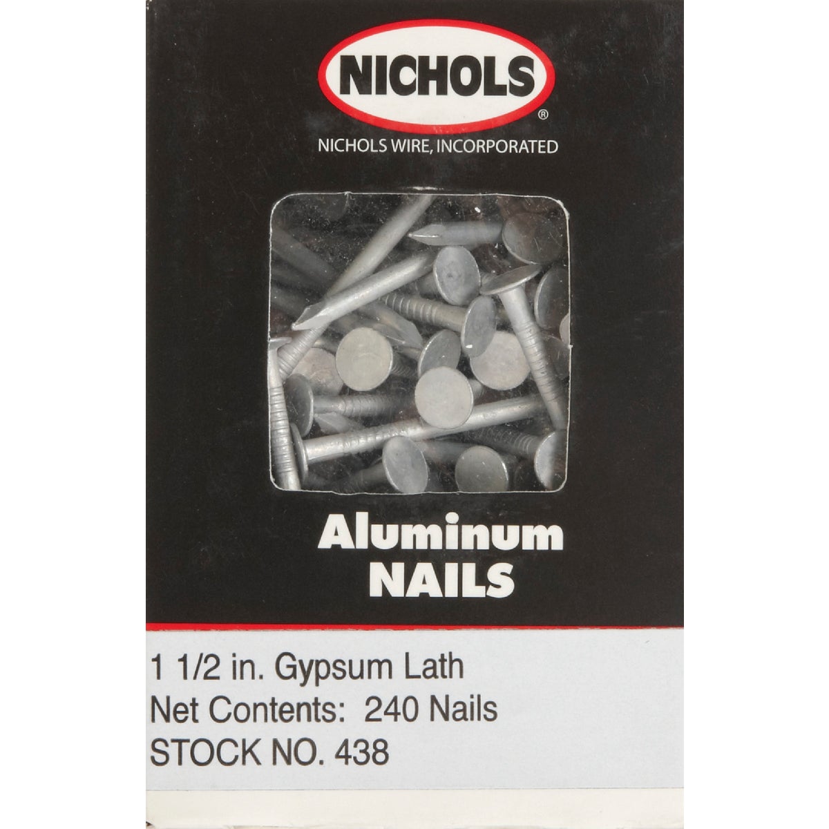 Nichols Wire 1-1/2 In. 13 ga Aluminum Gypsum Lath Specialty Nails (240 Ct.)