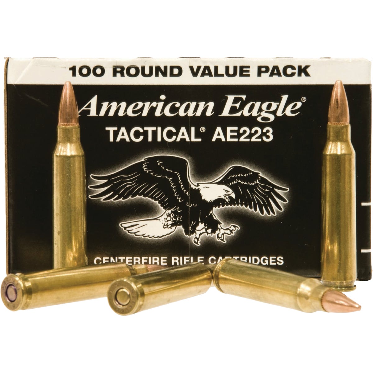 Federal American Eagle Tactical .223 Rem 55 Grain FMJ-BT Centerfire Ammunition Cartridges