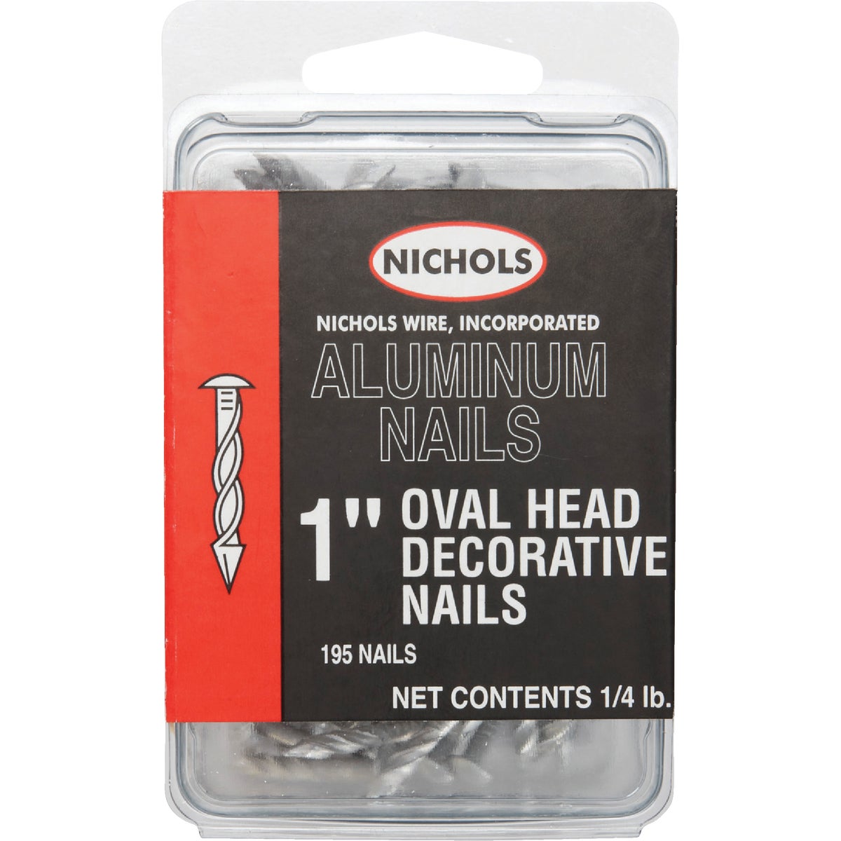 Nichols Wire 1 In. x 0.120 In. Aluminum Alloy Trailer Specialty Nails