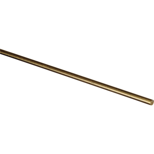 Hillman Steelworks Brass 1/4 In. X 3 Ft. Solid Rod