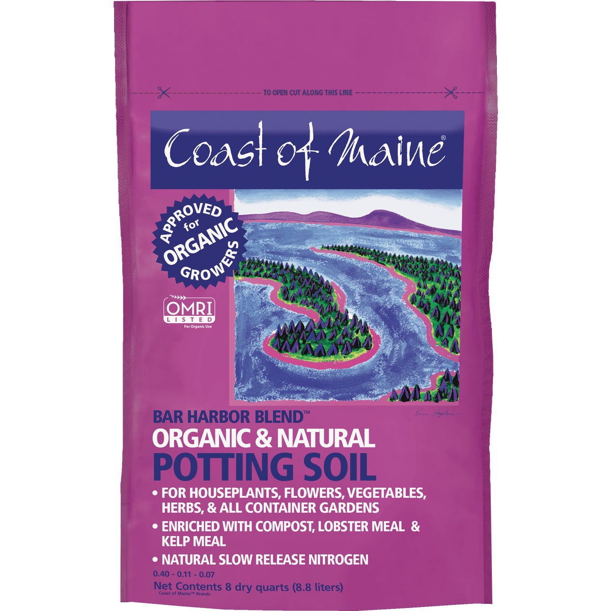 Coast of Maine Bar Harbor Blend 8 Qt. Organic Potting Soil