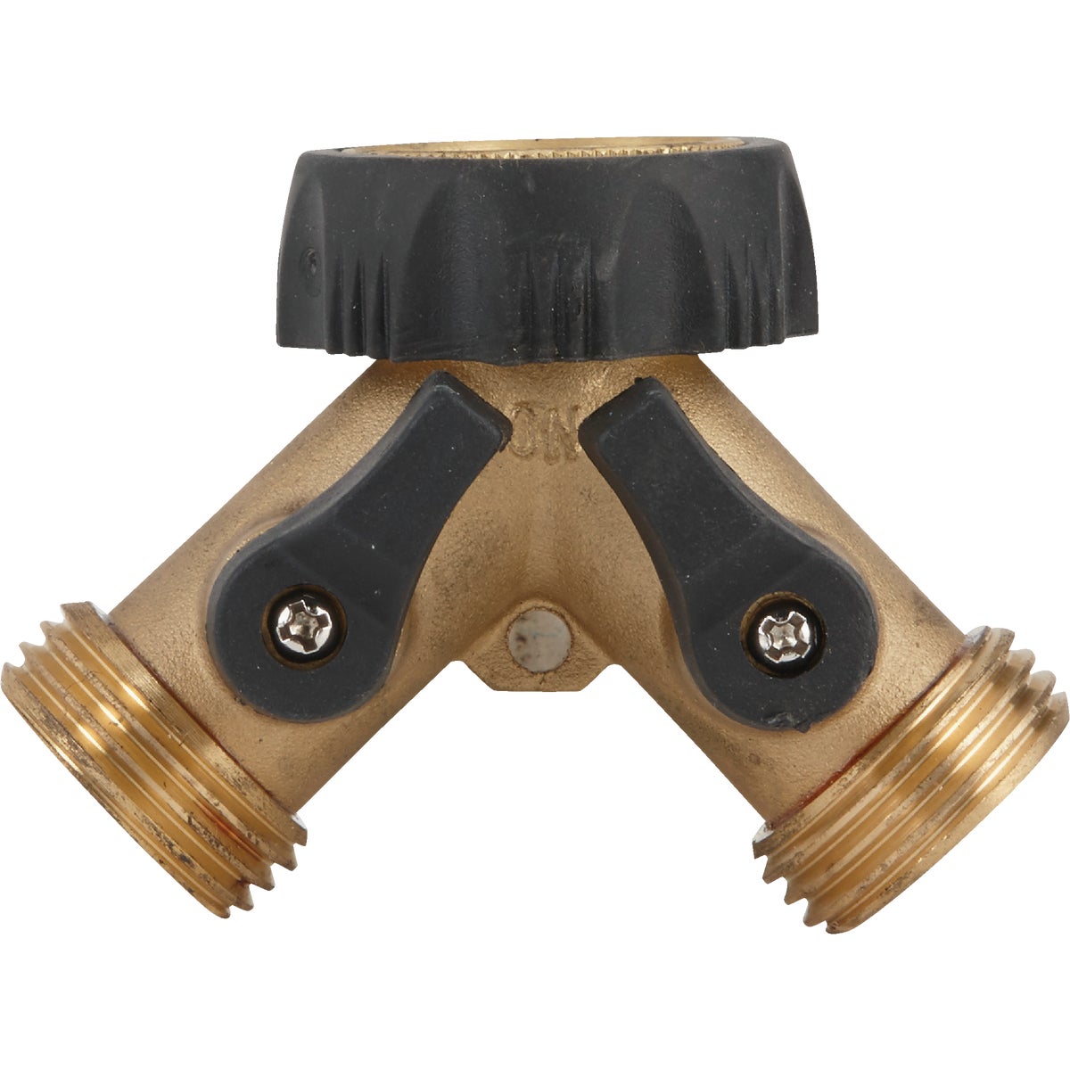 Best Garden Brass Y-Connector Hose Shutoff