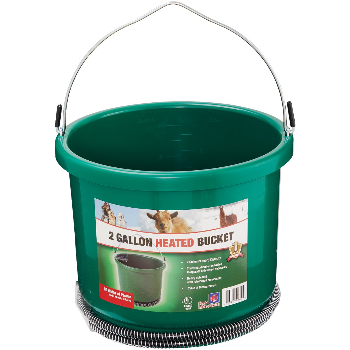 Farm Innovators 2 Gal. 60W 120V Heated Bucket