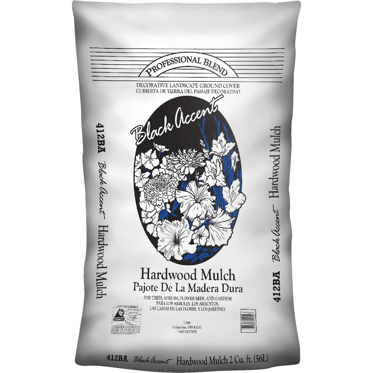 Landscape Select 2 Cu. Ft. Dark Brown Shredded Hardwood Mulch