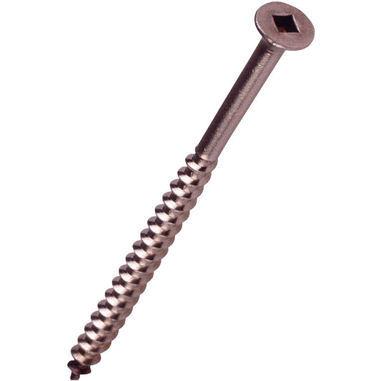 Do it #10 x 3-1/2 In. Stainless Steel Square Bugle-Head Wood Deck Screw (1 Lb. Box)
