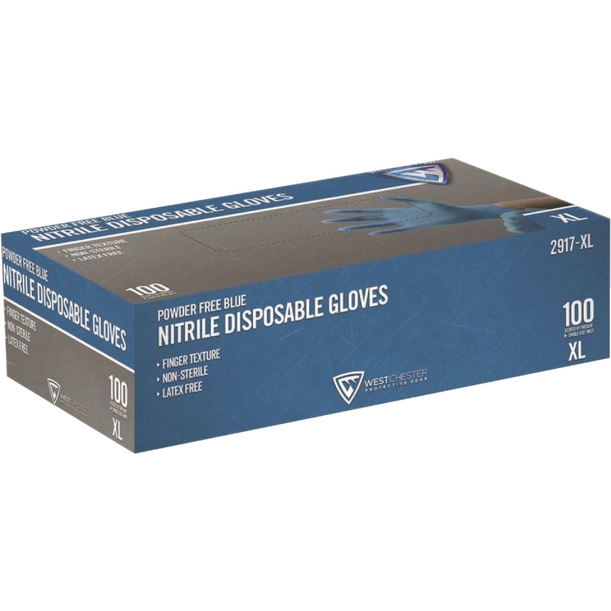 West Chester Protective Gear Large Nitrile Industrial Grade Disposable Glove (100-Pack)