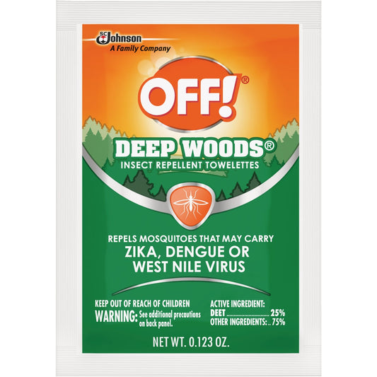 Deep Woods Off 12-Count Insect Repellent Towelettes