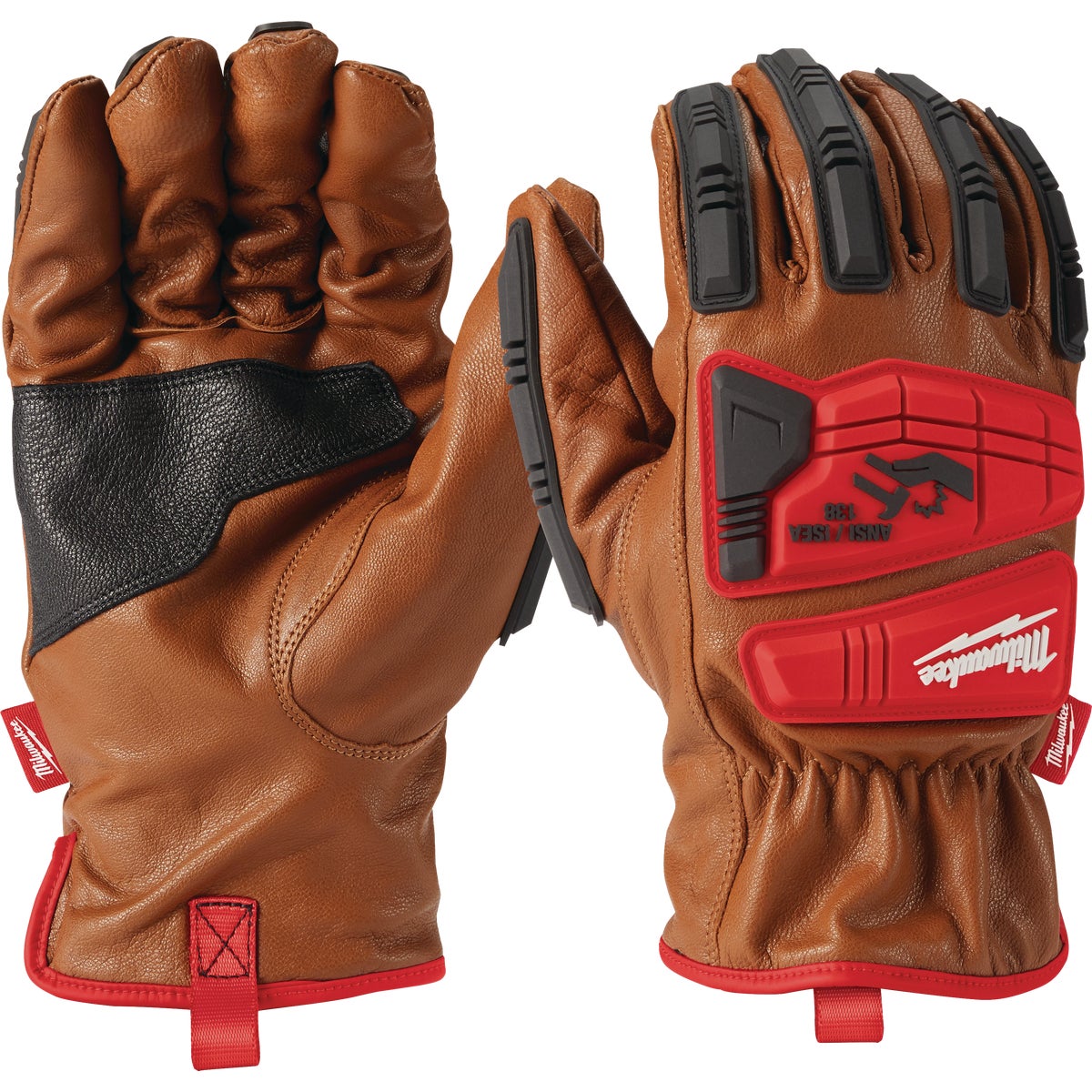 Milwaukee Impact Cut Level 3 Unisex Large Goatskin Leather Work Gloves