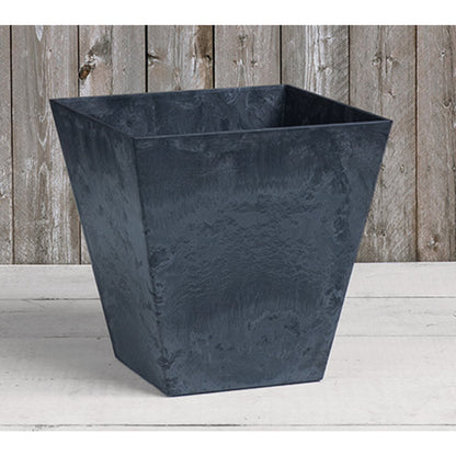 Novelty ArtStone Ella 6 In. W. x 6 In. H. x 6 In. L. Black Resin Planter