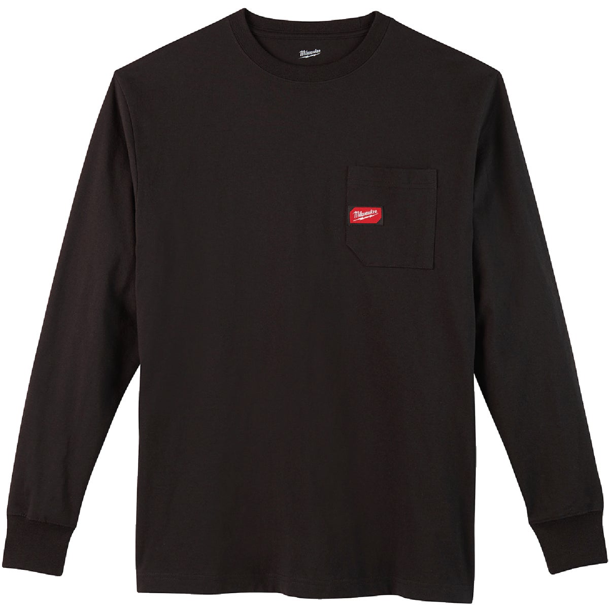 Milwaukee Large Black Long Sleeve Men's Heavy-Duty Pocket Shirt