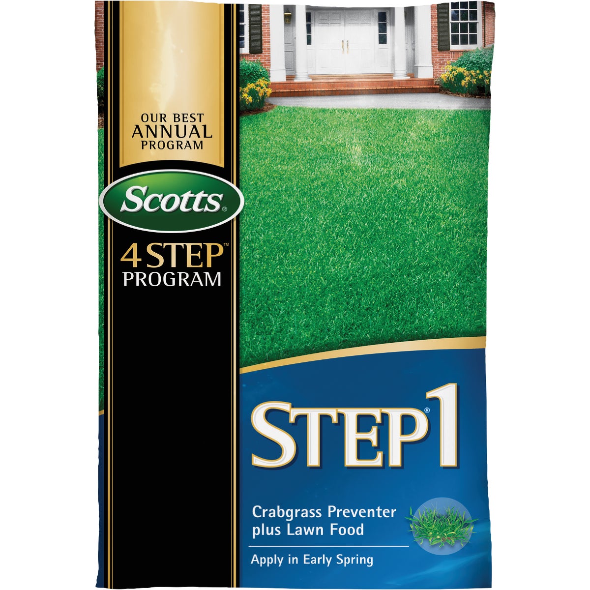 Scotts 4-Step Program Step 1 13.46 Lb. 5000 Sq. Ft. 28-0-7 Lawn Fertilizer with Crabgrass Preventer