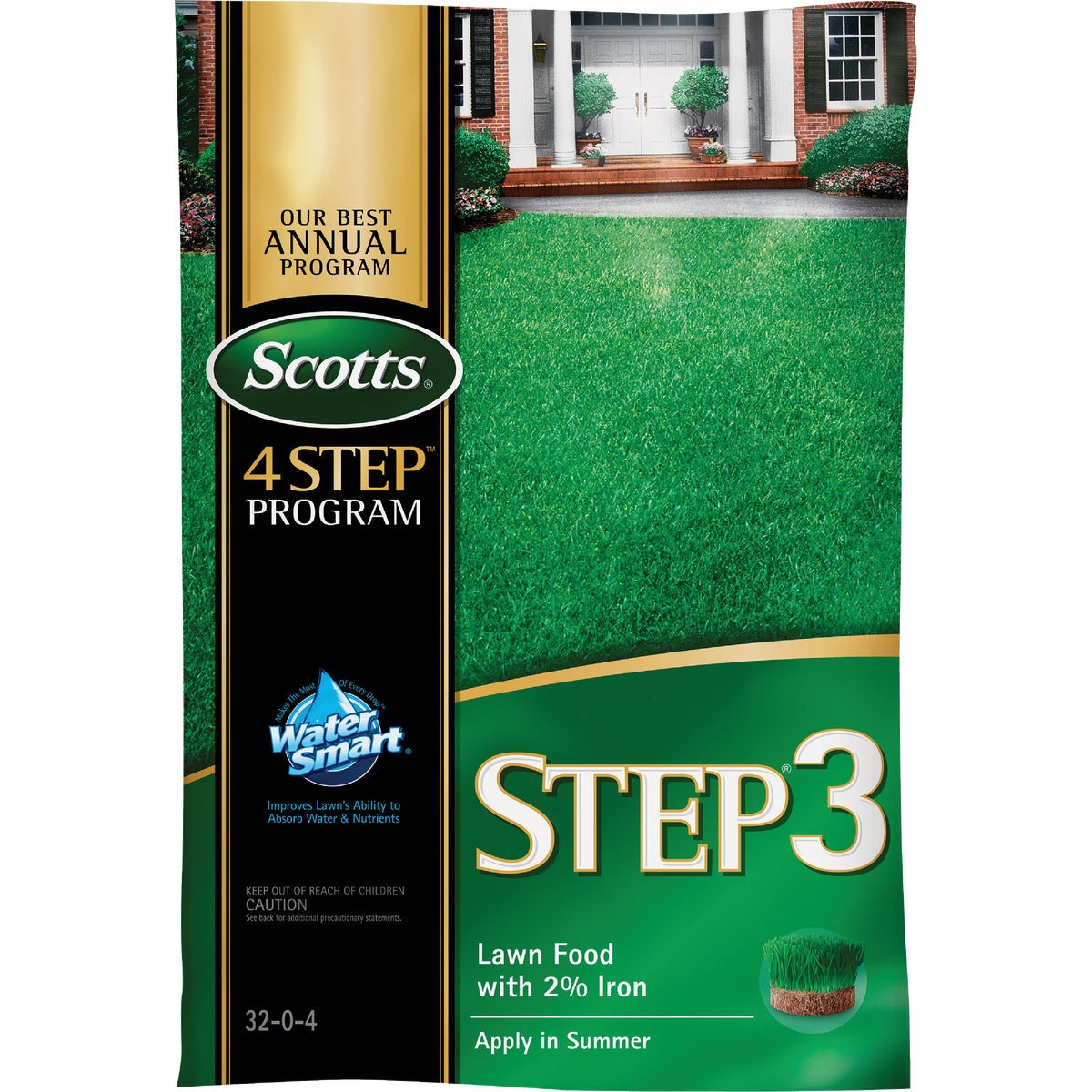 Scotts 4-Step Program Step 3 12.60 Lb. 5000 Sq. Ft. 32-0-4 Lawn Fertilizer with 2% Iron