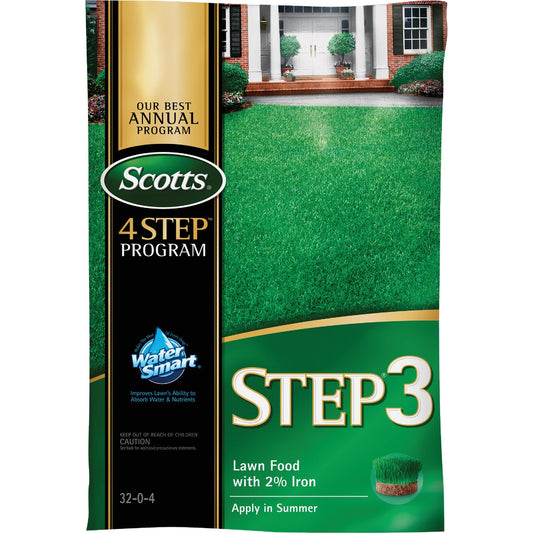 Scotts 4-Step Program Step 3 12.60 Lb. 5000 Sq. Ft. 32-0-4 Lawn Fertilizer with 2% Iron