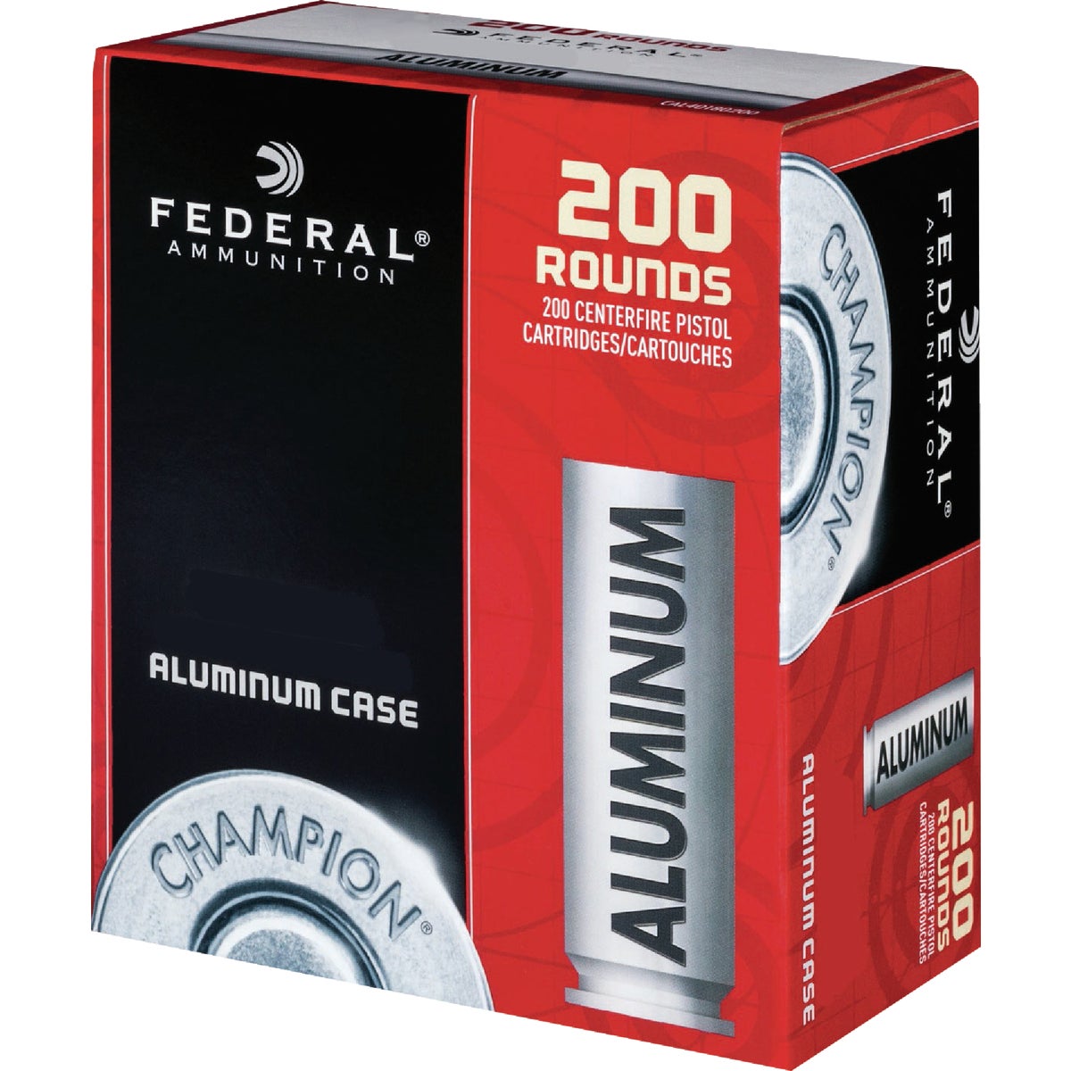 Federal Champion 9mm Luger 115 Grain FMJ RN Aluminum Centerfire Ammunition Cartridges