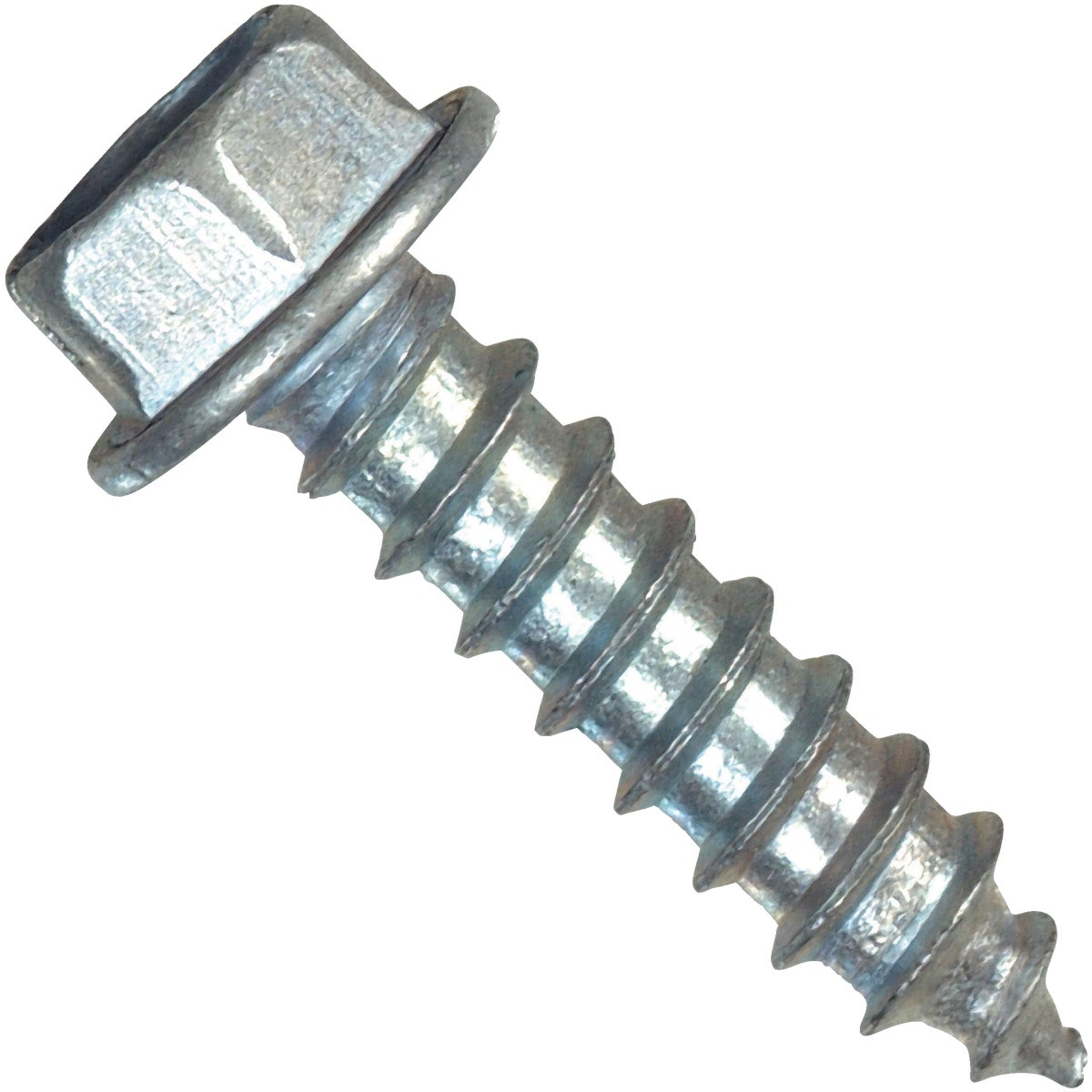 Hillman #6 x 5/8 In. Slotted Hex Washer Head Zinc Sheet Metal Screw (100 Ct.)