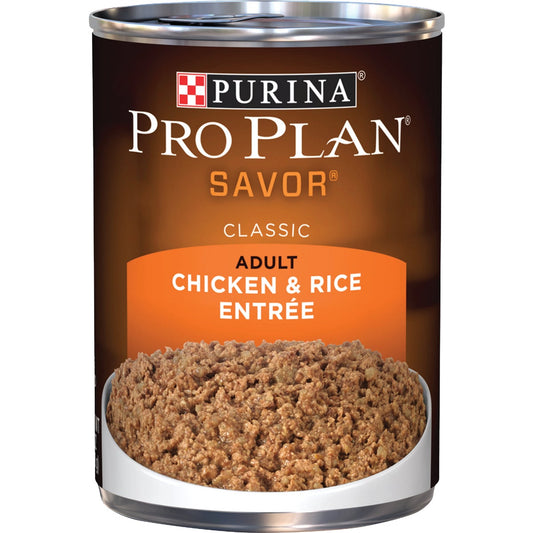 Purina Pro Plan Savor Chicken & Rice Adult Wet Dog Food, 13 Oz.