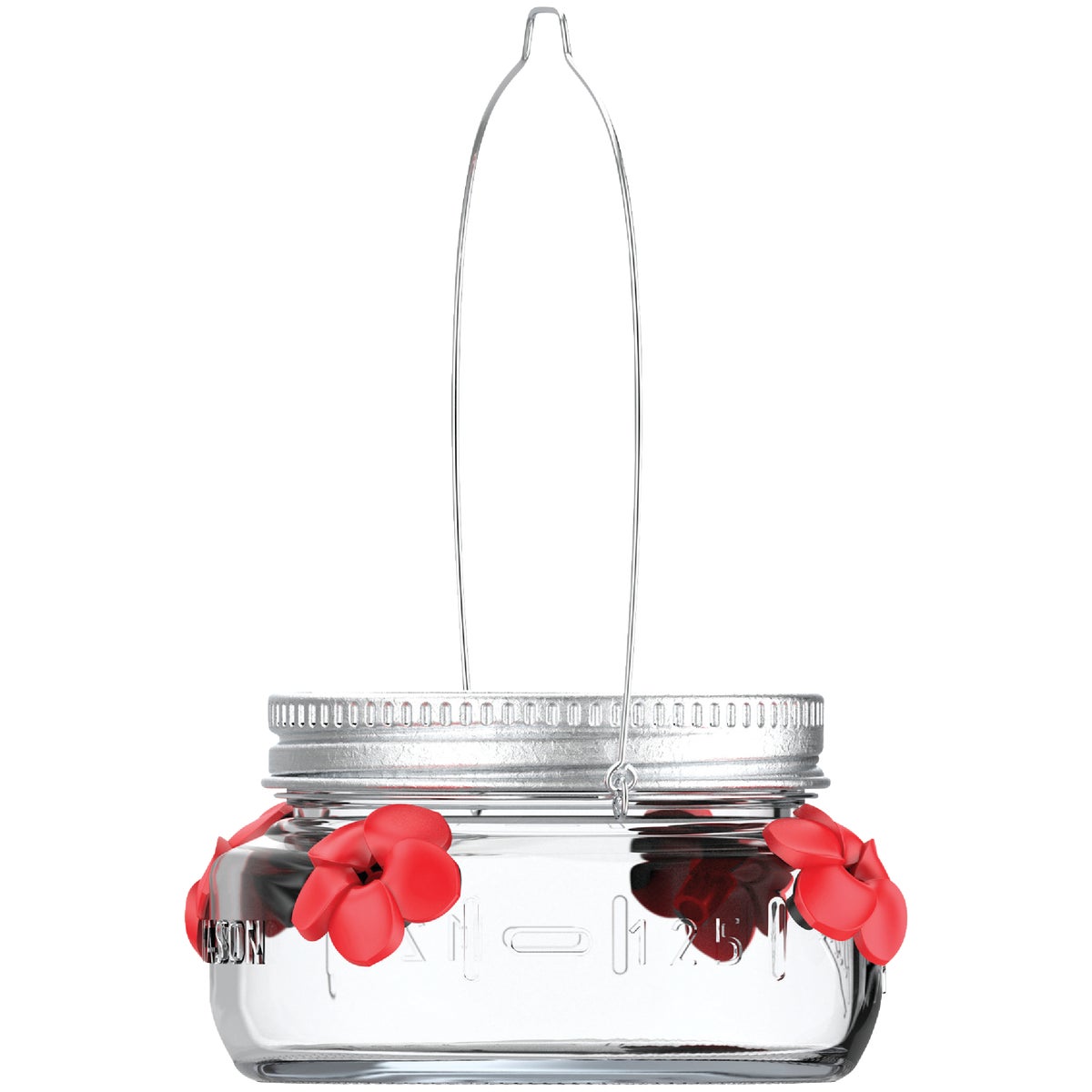 Nature's Way 6 Oz. Glass Mason Jar Hummingbird Feeder