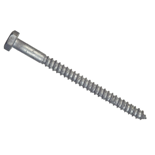 Hillman 1/2 In. x 5 In. Galvanized Hex Lag Screw (25 Ct.)