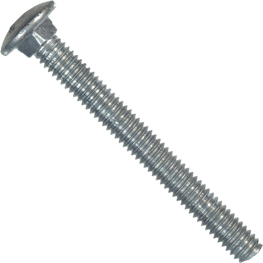 Hillman 1/4 In. x 2 In. Grade 2 Galvanized Carriage Bolt (100 Ct.)