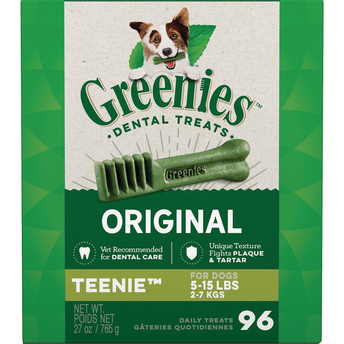 Greenies Teenie Toy Dog Original Flavor Dental Dog Treat (96-Pack)